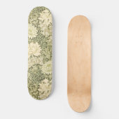 Chrysanthemum Flower Pattern (door William Morris) Persoonlijk Skateboard (Voorkant)