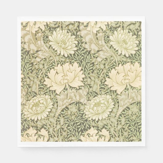 Chrysanthemum Flower Pattern (door William Morris) Servet (Voorkant)