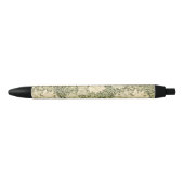 Chrysanthemum Flower Pattern (door William Morris) Zwarte Inkt Pen (Voorkant)