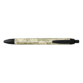 Chrysanthemum Flower Pattern (door William Morris) Zwarte Inkt Pen (Achterkant)