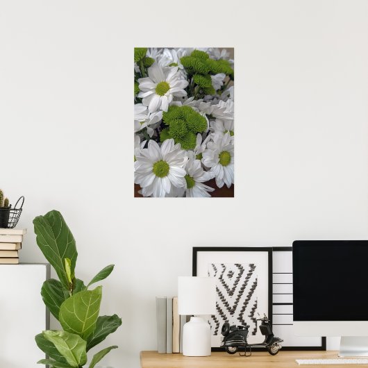 Chrysanthemum flower Poster (Thuiskantoor)