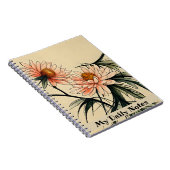 Chrysanthemum Flower Sumi-e Japanse inkttekening Notitieboek (Rechterzijde)
