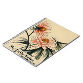 Chrysanthemum Flower Sumi-e Japanse inkttekening Notitieboek (Linkerzijde)