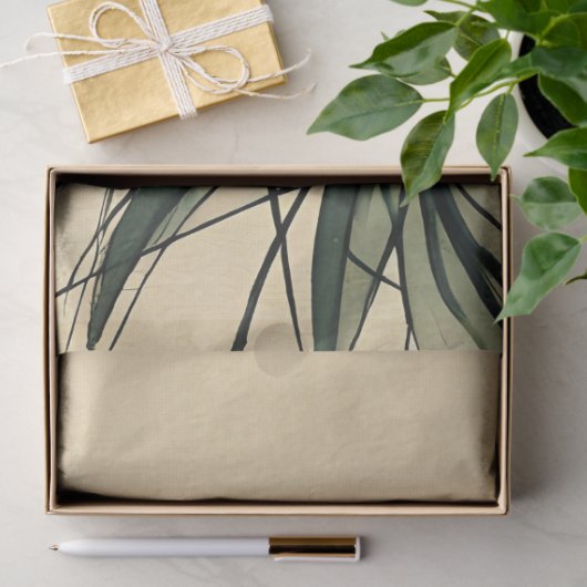 Chrysanthemum Flower Sumi-e Japanse inkttekening Tissuepapier (Geschenk)