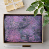 Chrysanthemum Flowers Abstracte Floral Art Violet Tissuepapier (Geschenk)