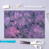 Chrysanthemum Flowers Abstracte Floral Art Violet Tissuepapier (Craft)