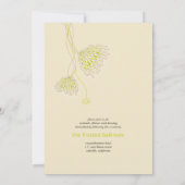 Chrysanthemum Flowers Floral Elegant Chic Wedding Kaart (Achterkant)