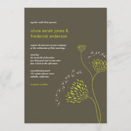 Chrysanthemum Flowers Floral Elegant Chic Wedding Kaart