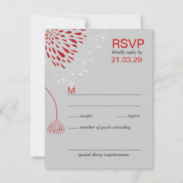 Chrysanthemum Flowers Floral Elegant Wedding RSVP