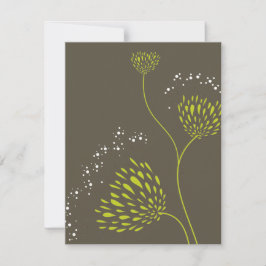 Chrysanthemum Flowers Floral Elegant Wedding RSVP