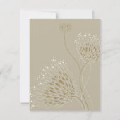 Chrysanthemum Flowers Floral Elegant Wedding RSVP (Voorkant)