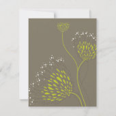 Chrysanthemum Flowers Floral Elegant Wedding RSVP (Voorkant)