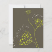 Chrysanthemum Flowers Floral Elegant Wedding RSVP (Voorkant)