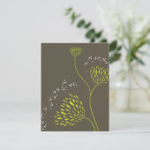 Chrysanthemum Flowers Floral Elegant Wedding RSVP (Staand voorkant)