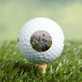 Chrysanthemum Flowers (Meisje in de tuin) Golfballen (Insitu Shirt)