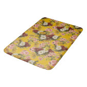  Chrysanthemum Flowers Mustard Yellow Badmat (Gekanteld)