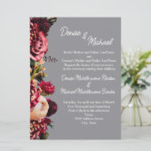 Chrysanthemum Gegraveerde Steen Kleurige Kaart (Staand voorkant)