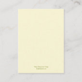 Chrysanthemum Gevouwen Plaats Kaart - Roze/Geel Plaatskaartje (Achterkant)