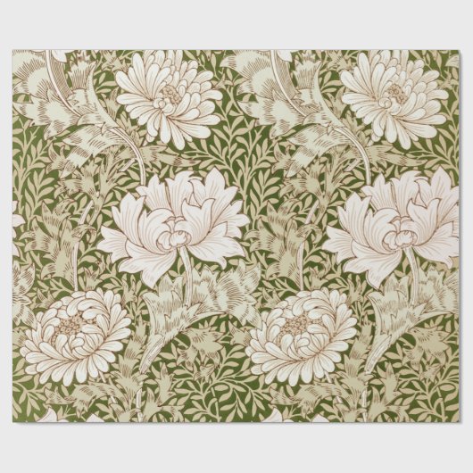 Chrysanthemum Gold, William Morris Cadeaupapier (Vlak)