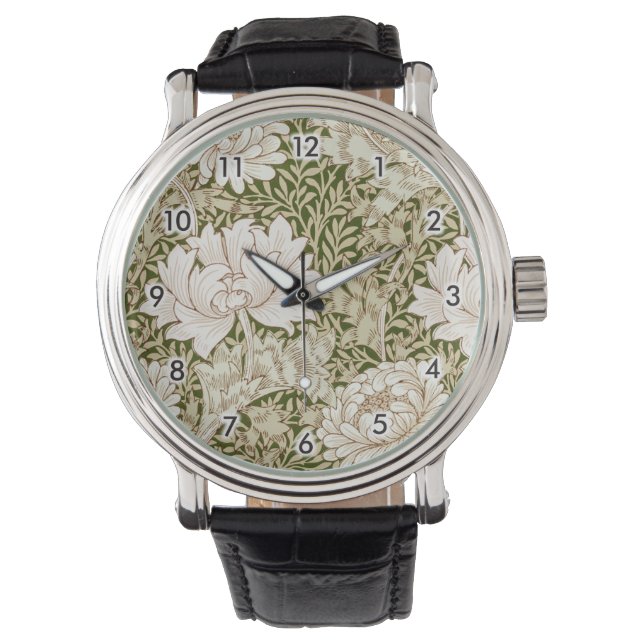 Chrysanthemum Gold, William Morris Horloge (Voorkant)