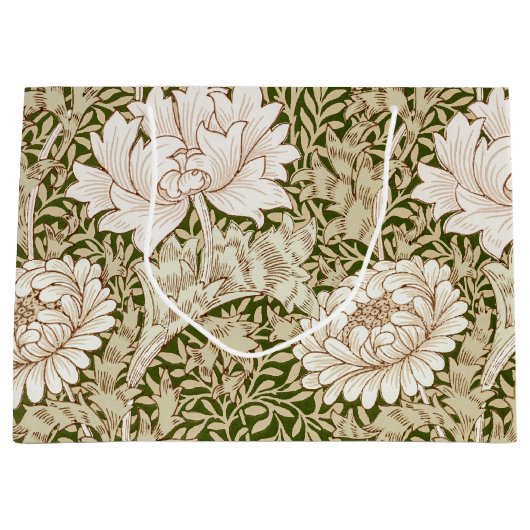 Chrysanthemum Gold, William Morris Large Gift Bag Groot Cadeauzakje (Voorkant)