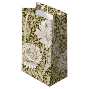 Chrysanthemum Gold, William Morris Large Gift Bag Klein Cadeauzakje