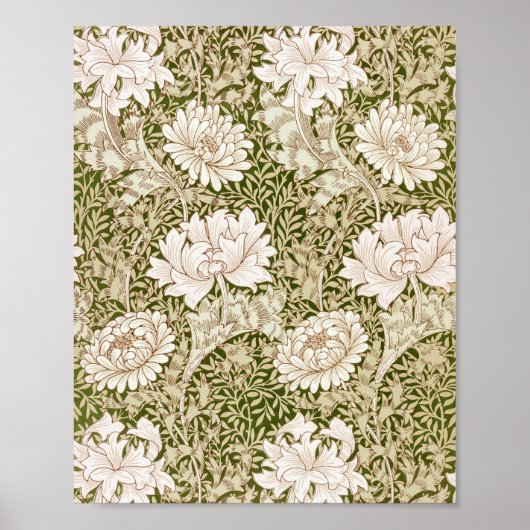 Chrysanthemum Gold, William Morris Poster (Voorkant)