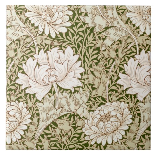 Chrysanthemum Gold, William Morris Tegeltje (Voorkant)