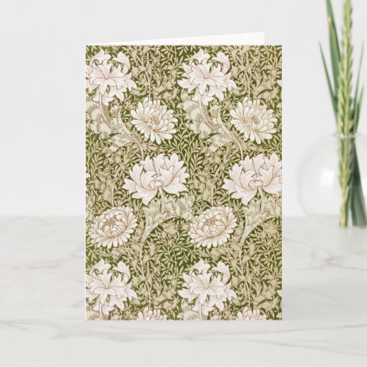 Chrysanthemum Goud, William Morris Kaart (Voorkant)