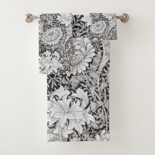 Chrysanthemum Gray, William Morris Bad Handdoek (Insitu)