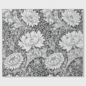 Chrysanthemum Gray, William Morris Cadeaupapier (Vlak)