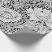 Chrysanthemum Gray, William Morris Cadeaupapier (Hoek)