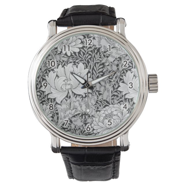 Chrysanthemum Gray, William Morris Horloge (Voorkant)
