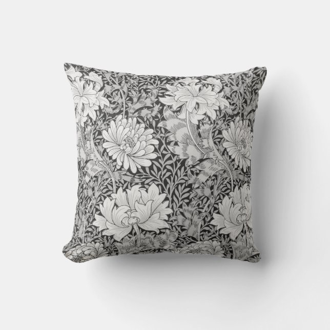 Chrysanthemum Gray, William Morris Kussen (Voorkant)