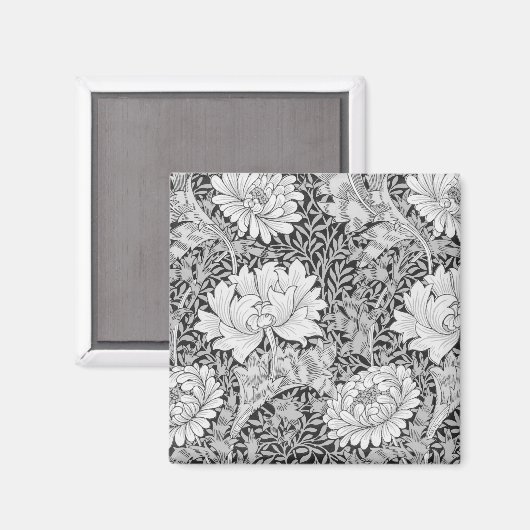 Chrysanthemum Gray, William Morris Magneet (Voorkant / Achterkant)