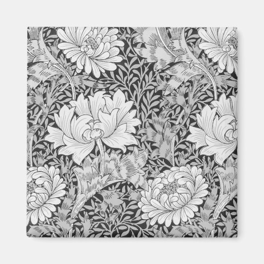 Chrysanthemum Gray, William Morris Magneet (Voorkant)