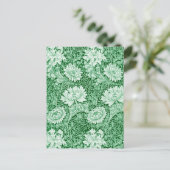 Chrysanthemum Green, William Morris Briefkaart (Staand voorkant)