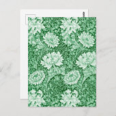 Chrysanthemum Green, William Morris Briefkaart (Voorkant / Achterkant)