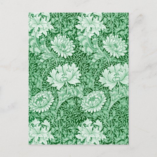 Chrysanthemum Green, William Morris Briefkaart (Voorkant)