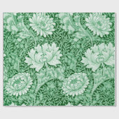 Chrysanthemum Green, William Morris Cadeaupapier (Vlak)