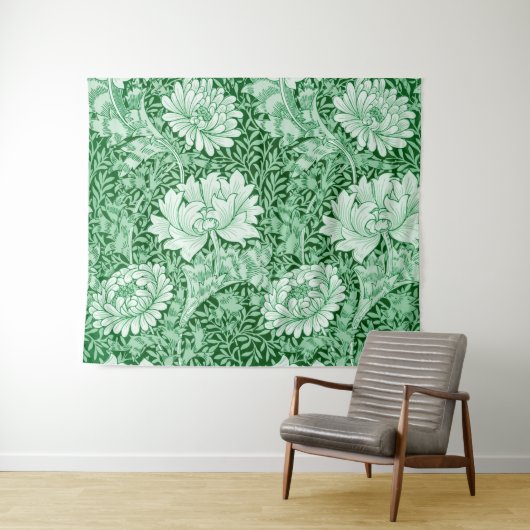 Chrysanthemum Green, William Morris Wandkleed (In Situ (horizontaal))