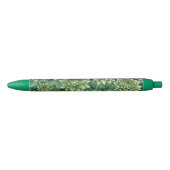 Chrysanthemum groen bloempatroon zwarte inkt pen (Voorkant)