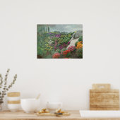 Chrysanthemum Hill Ott's Greenhouse Pennsylvania Poster (Keuken)