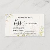 Chrysanthemum Hoeveel kisses Vrijgezellenfeest spe Plaatskaartje (Voorkant)