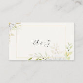 Chrysanthemum Hoeveel kusjes Bruidsshower spel Plaatskaartje (Achterkant)