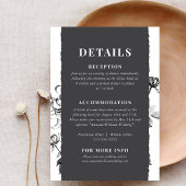 Chrysanthemum Ink Art Details Enclosure Kaart