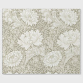 Chrysanthemum Ivory, William Morris Cadeaupapier (Vlak)