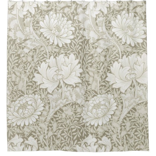 Chrysanthemum Ivory, William Morris Douchegordijn (Voorkant)