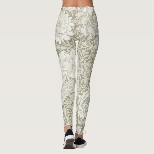 Chrysanthemum Ivory, William Morris Leggings (Achterkant)