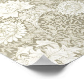 Chrysanthemum Ivory, William Morris Poster (Hoek)